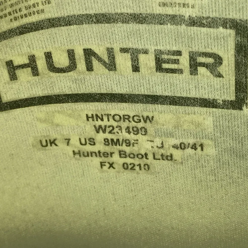 Hunter Original Tall Women's Rain Boots W9 Navy Blue HNTORGW W23499